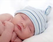 gorgeous newborn baby sleeping
