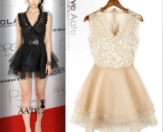 Vestido Bege Curto para Convidadas (16)