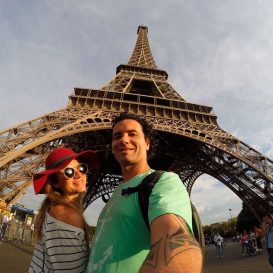 Marco Luque e Esposa na Torre Eiffel