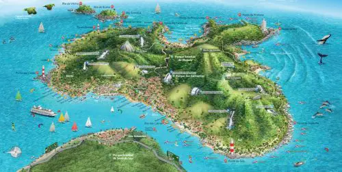 Mapa de Ilha Bela 