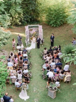 Cerimônia de Mini Wedding, Fotografado de Cima