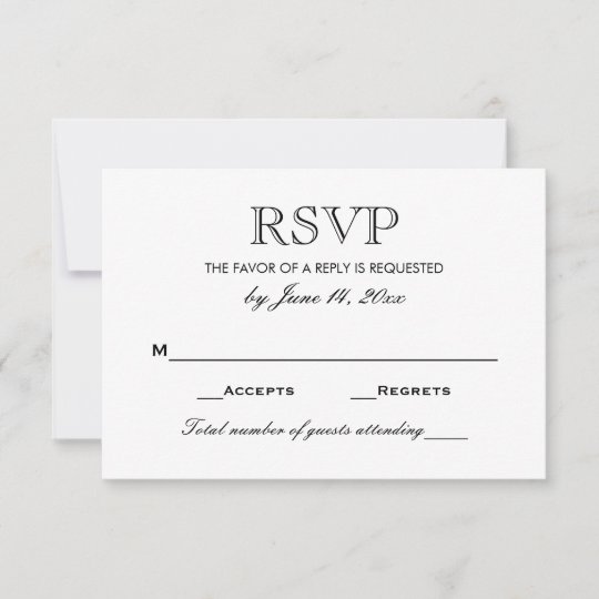 RSVP No Convite De Casamento